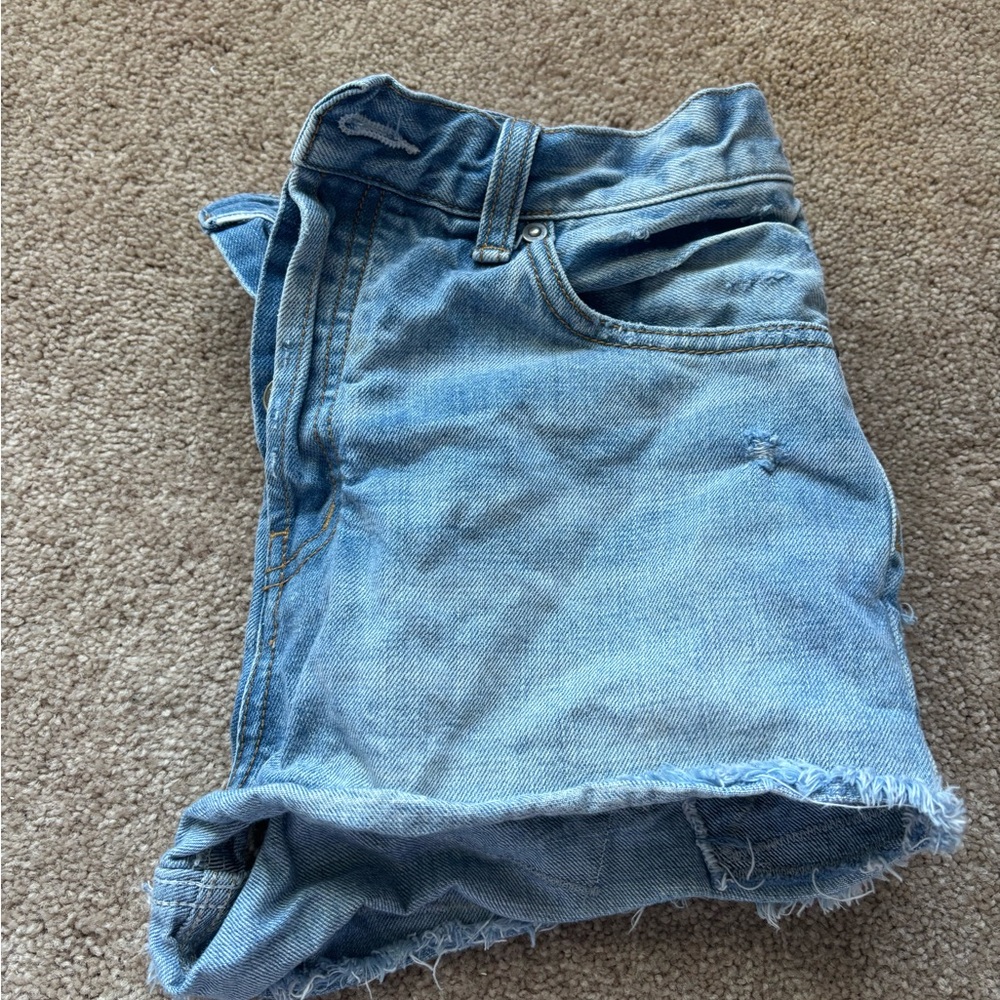 Free people denim shorts